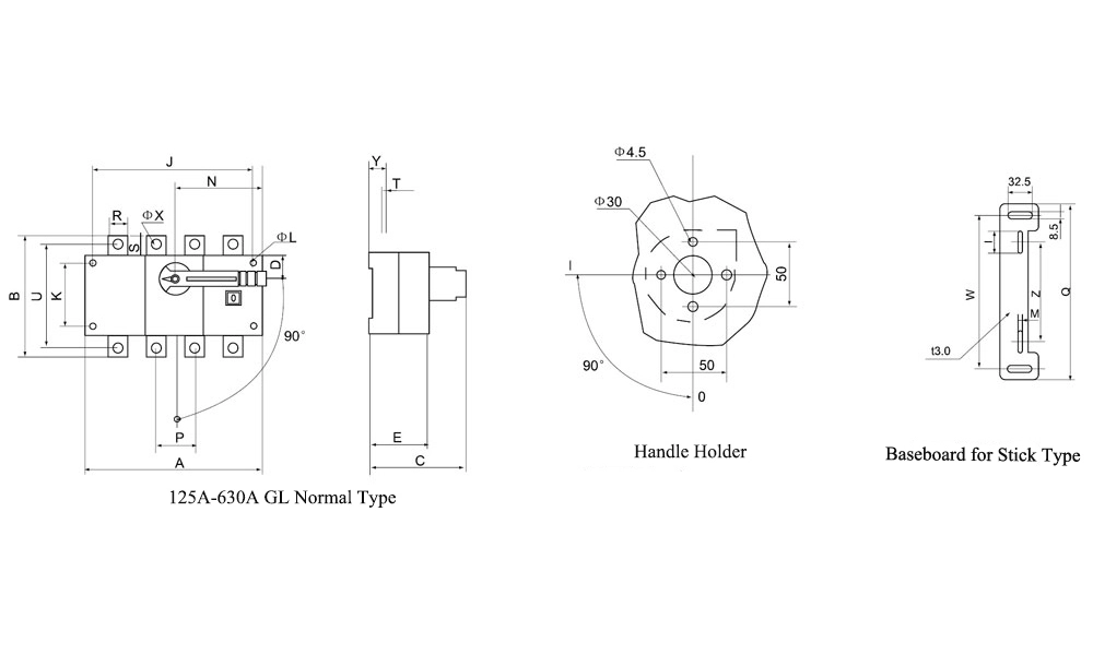 100 Amp 3 Phase Isolator Switch 100a