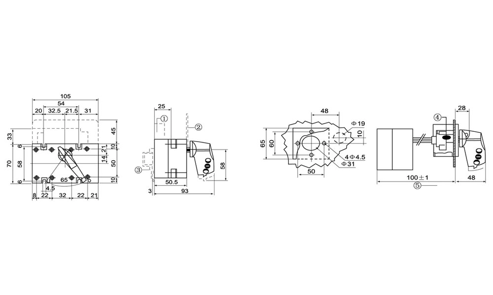 100 Amp 3 Phase Isolator Switch 100a